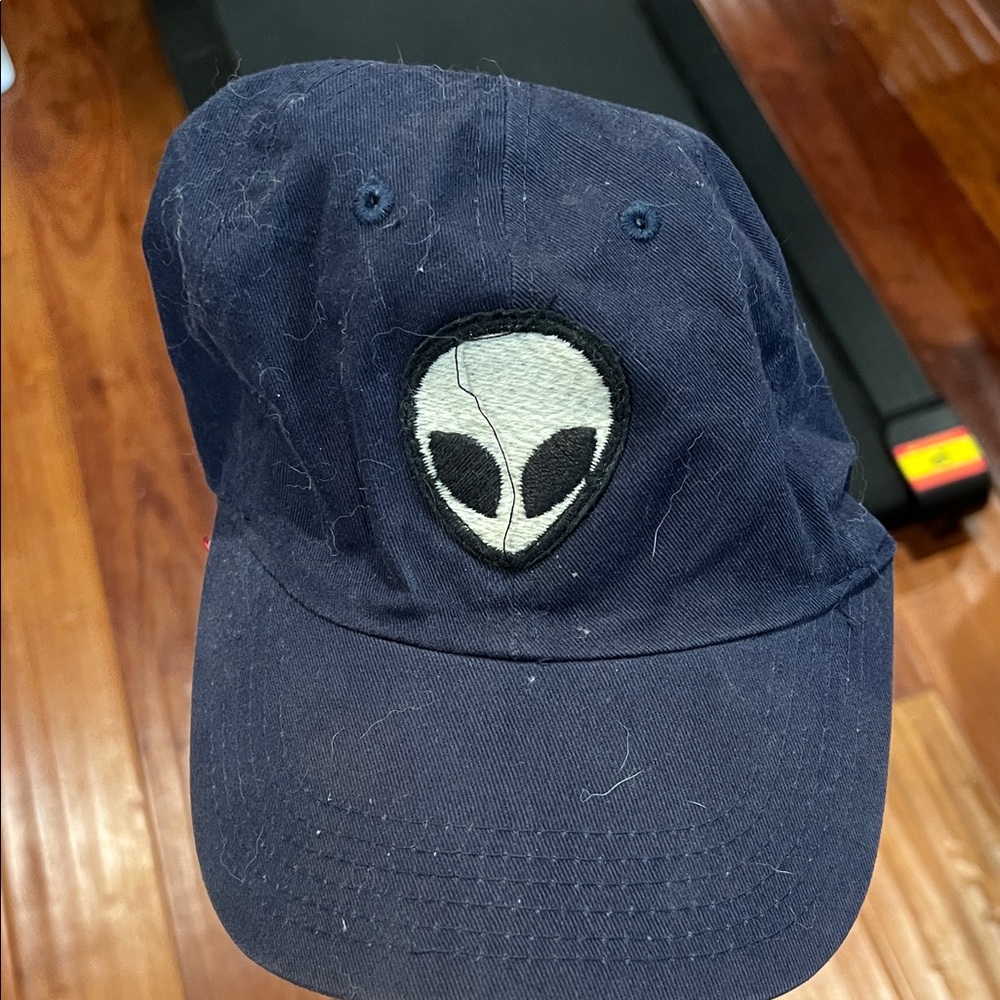 Brandy Melville Dark Blue Alien Patch Hat